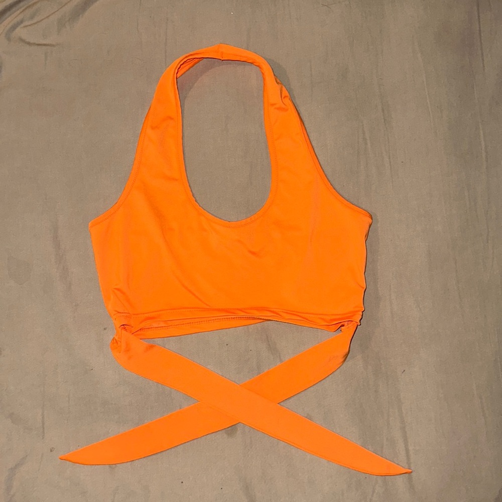Neon Orange crop top